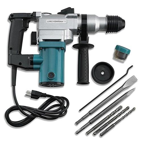 New 1" Electric Rotary ROTO Hammer Drill SDS Concrete Chisel